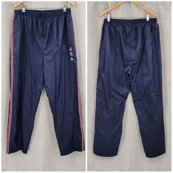 Lavon Vintage Y2K USA Blue Windbreaker Tracksuit with Red Stripes Size XL - Picture 2 of 16